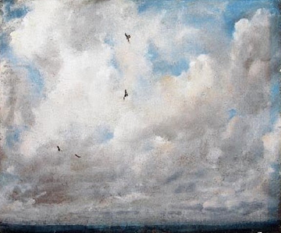 Constable-etude--nuages-avec-oiseux
